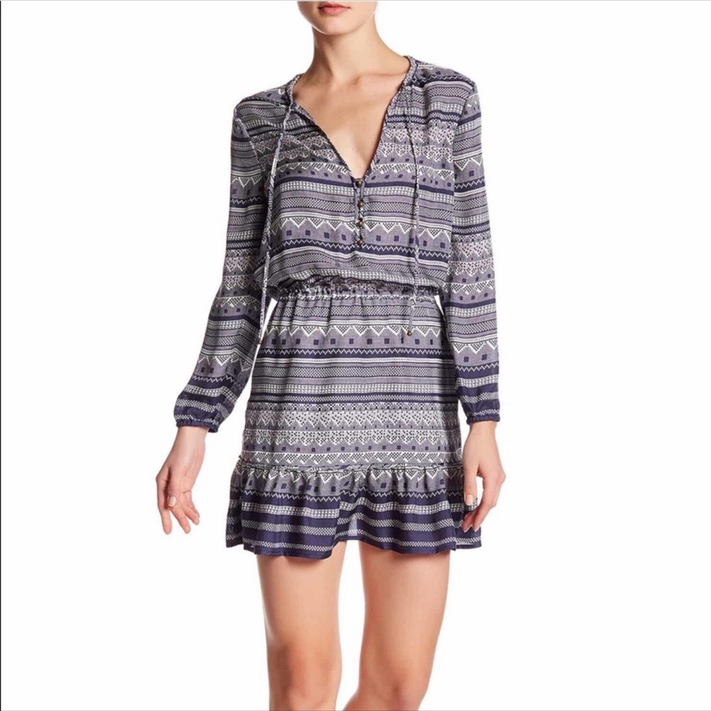 Veronica Beard Agathe Silk Multi-Pattern Dress Sz… - image 2